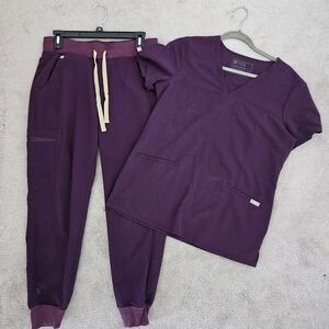 Figs Women's Deep Purple Scrub
